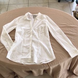 H&M white button up blouse